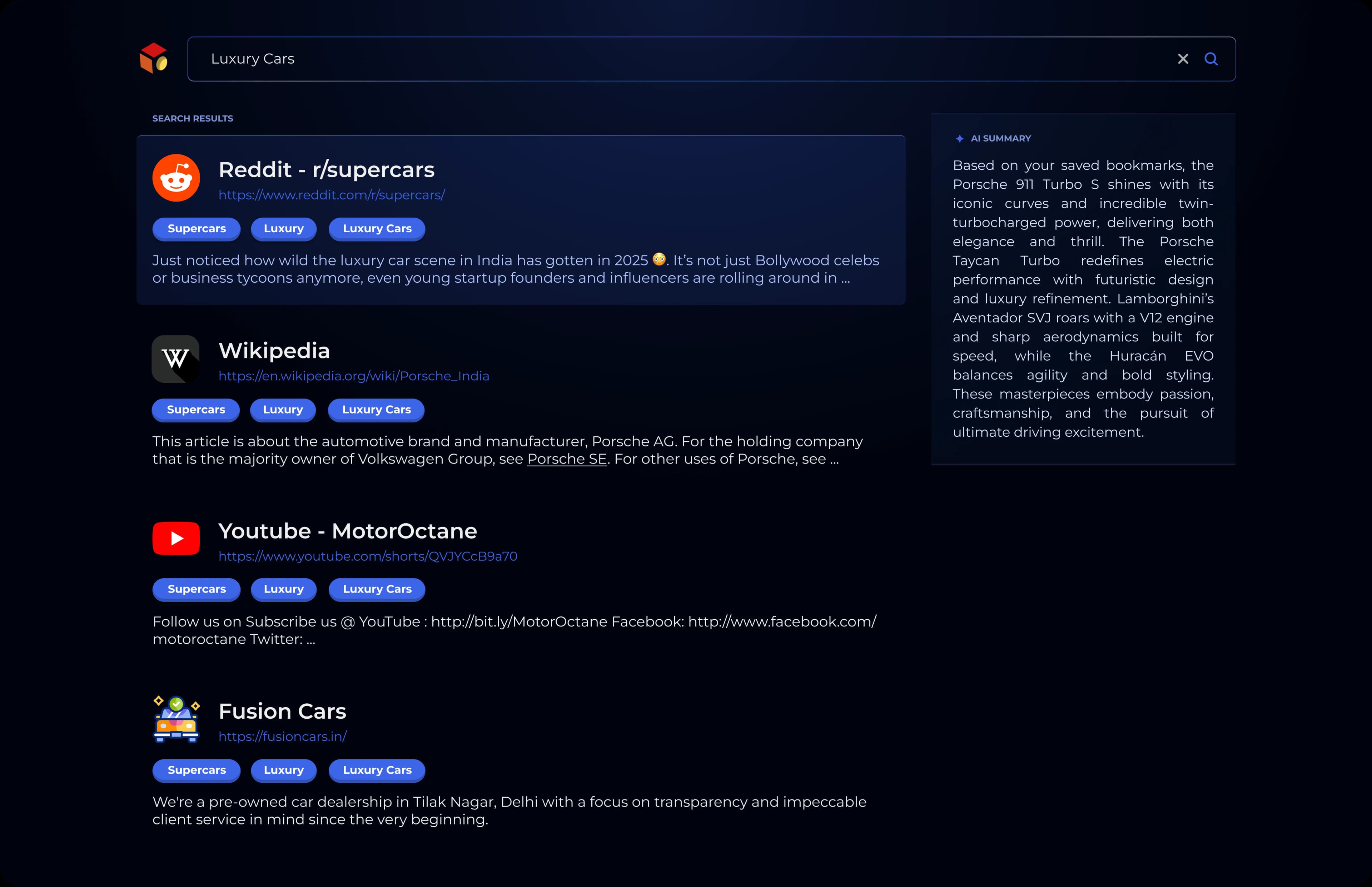 KNOWLEDGE BANK SEARCH Bookmark CE product screen